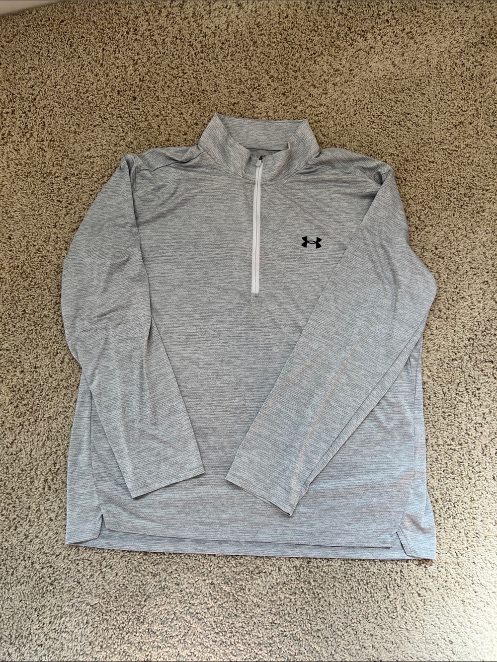 Under Armour Heather Gray 1/4 Zip Performance Pullover